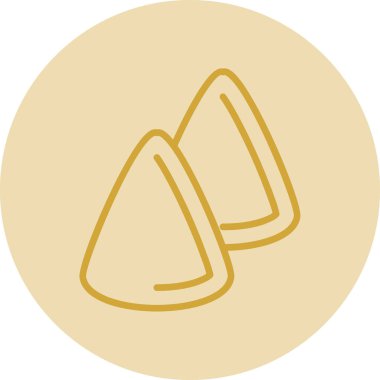 Cuberdon şeker ikonu, Belçika geleneksel tatlısı, vektör illüstrasyonu