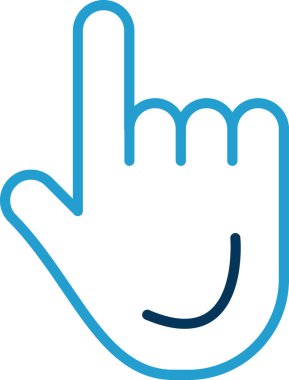 parmak jestleri el simgesi Doldurulmuş dış hat biçimi