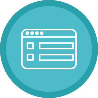 tarayıcı pencere vektör simgesi