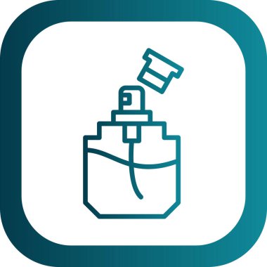 güzel parfüm vektör çizgisi simgesi