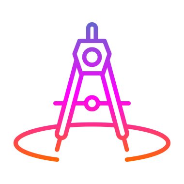 Pusula. Web simgesi basit illüstrasyon 