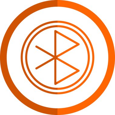 Bluetooth işaret ağı simgesi, vektör illüstrasyonu