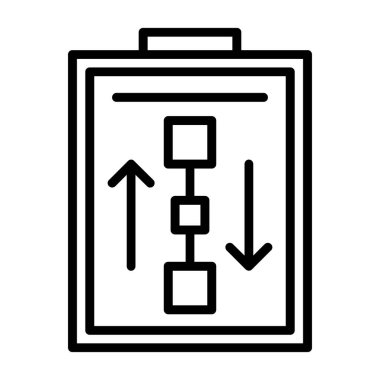 Çalışma Akımı web simgesi basit illüstrasyon 