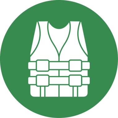 can yeleği simgesi, vektör illüstrasyonu basit tasarım