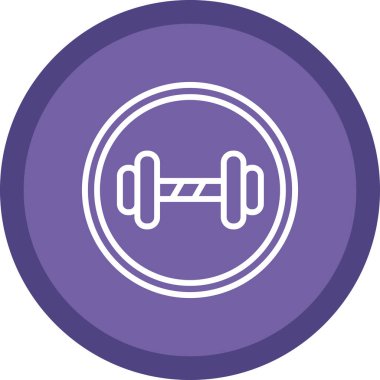 Aptal spor salonu ikonu, vektör illüstrasyonu 