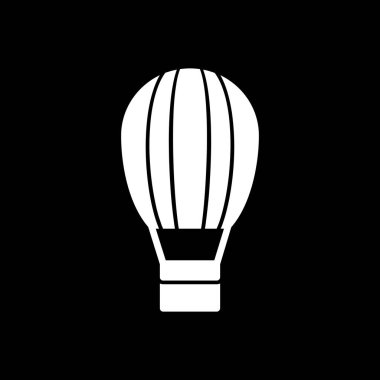 Hava balonuna çarptı. Web simgesi basit illüstrasyon