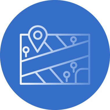 harita pin konumu simgesi düz biçimli