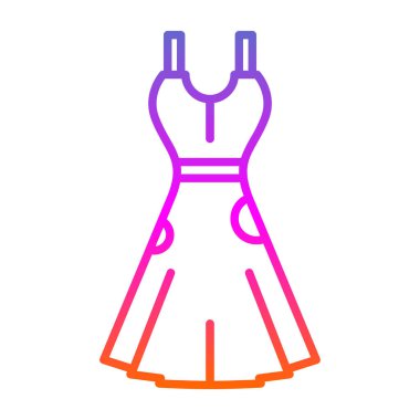 elbise simgesi, vektör illüstrasyonu basit tasarım