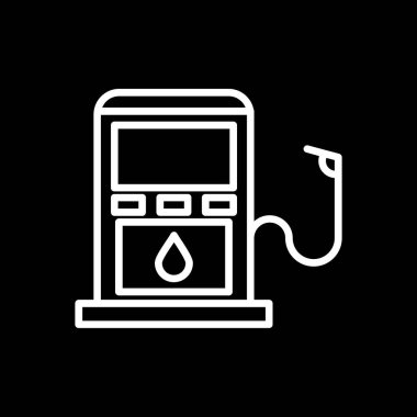 Basit düz benzin istasyonu simgesi 