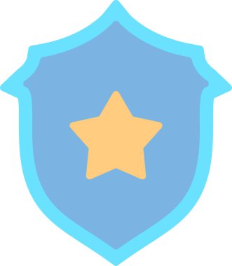 Rozet rozet simgesi düz stil