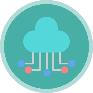 Bulut hesaplama. Web simgesi 