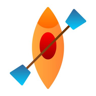 Kano yassı simgesinin vektör illüstrasyonu