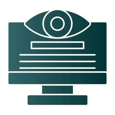 Göz simgesi vektör illüstrasyonu