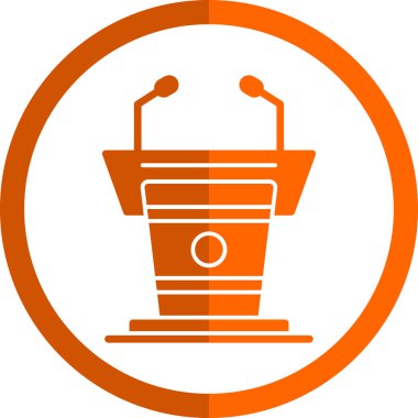 Podyum simge illüstrasyon vektörü grafiği