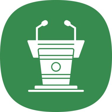 Podyum simge illüstrasyon vektörü grafiği