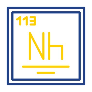 kimyasal element vektör simgesi