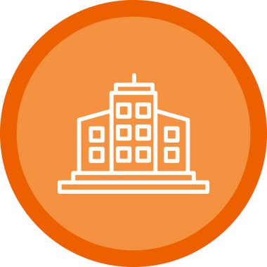 bina simgesi, basit vektör illüstrasyonu