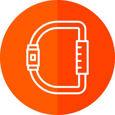 Karabina simgesi, vektör illüstrasyonu