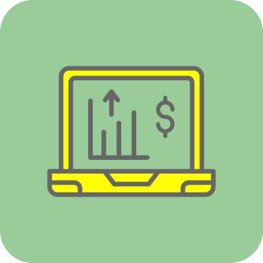 dizüstü bilgisayar simgesi, vektör illüstrasyonu basit tasarım