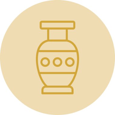 Güzel vazo simgesinin vektör illüstrasyonu             