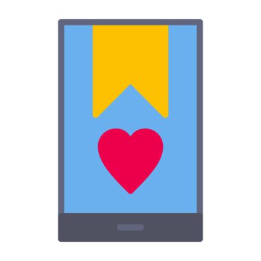 Aşk ileti vektör simgesi