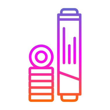 Bir kalem simgesinin vektör illüstrasyonu