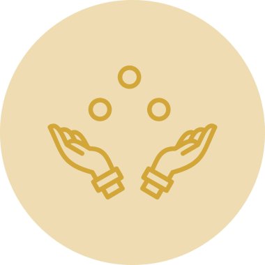 Simge vektör illüstrasyonunu dengelemek basit tasarım