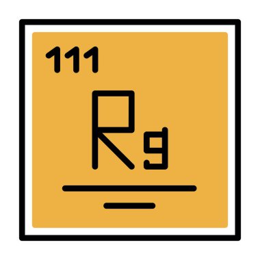 Kimyasal simge vektör çizimi