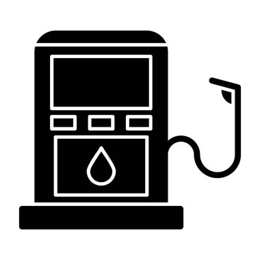 Basit düz benzin istasyonu simgesi 