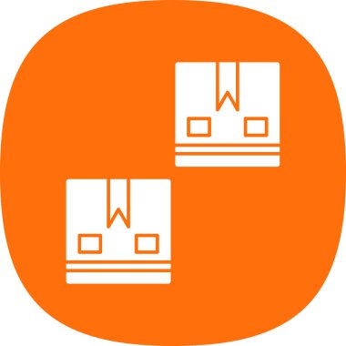 kutu simgesi, vektör illüstrasyonu basit tasarım