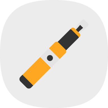 Elektronik sigara. Web simgesi basit illüstrasyon