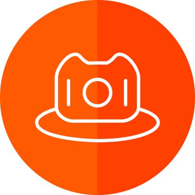 hat simgesi, vektör illüstrasyonu basit tasarım