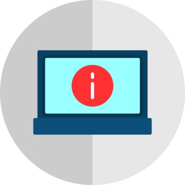 Basit bilgi işareti simgesi, vektör illüstrasyonu