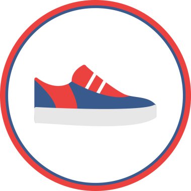 Ayakkabı. Web simgesi basit illüstrasyon 