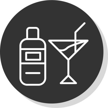 Kuyruk simgesinin vektör illüstrasyonu