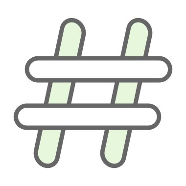 hashtag web simgesi, basit vektör illüstrasyonu