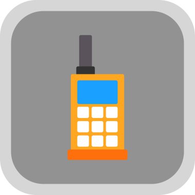 walkie talkie simgesi, vektör illüstrasyonu basit tasarım