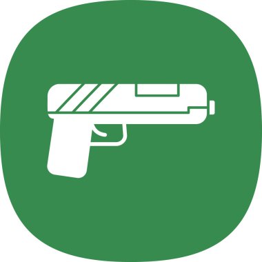 silah simgesi, vektör illüstrasyonu basit tasarım