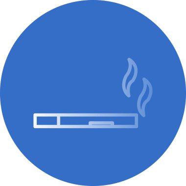 Dumanı tüten simgenin vektör illüstrasyonu