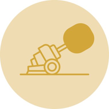 Bir beyzbol ikonunun vektör illüstrasyonu