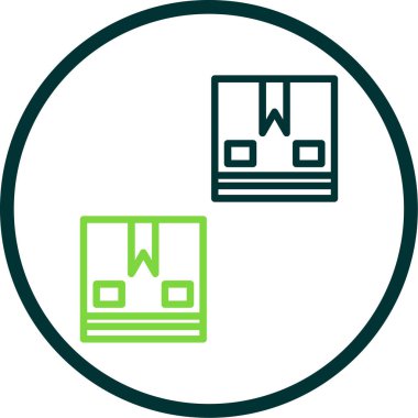 kutu simgesi, vektör illüstrasyonu basit tasarım