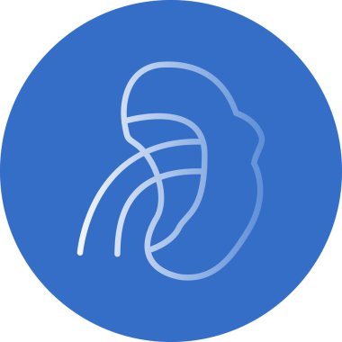 İnsan organ ikonu. Web için basit anatomi vektör simgeleri çizimi