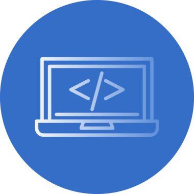 kod programlama web simgesi basit illüstrasyon 