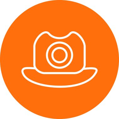 hat simgesi, vektör illüstrasyonu basit tasarım