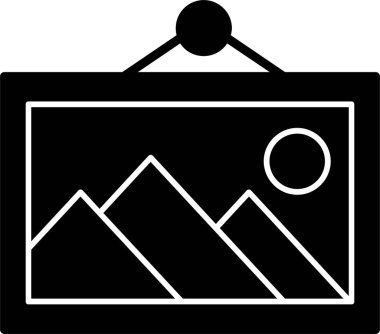 vektör illüstrasyonu, resim resminin simgesi