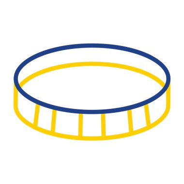 Altın yüzük ikon vektör çizimi tasarımı