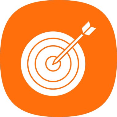 Hedef. Web simgesi basit illüstrasyon