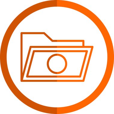 klasör web simgesi, vektör çizim