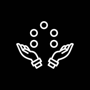 Siyah ve beyaz hokkabazlık vektör illüstrasyonu basit tasarım