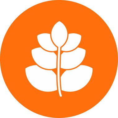 Buğday simgesi, vektör illüstrasyonu basit tasarım